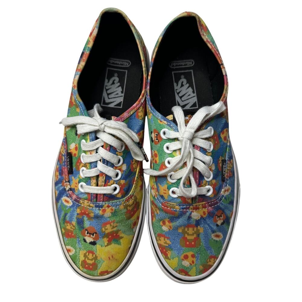 Vans x Nintendo Super Mario Bros Game Over Sneakers Men 8 Women 9.5